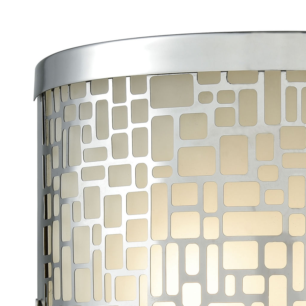 Modern 2-Light Outdoor Sconce, Polished Stainless