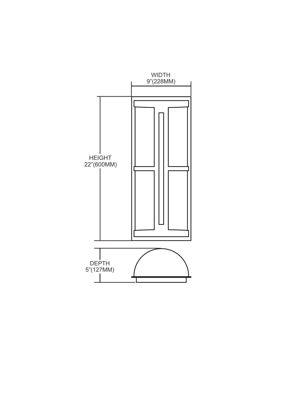 Graphite 2-Light Outdoor Wall Sconce