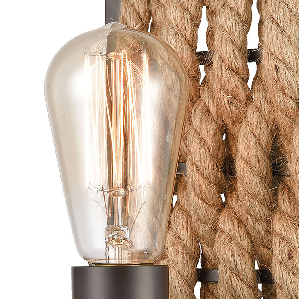 Weaverton 1-Light Vanity Light In Oil Rubbed Bronze