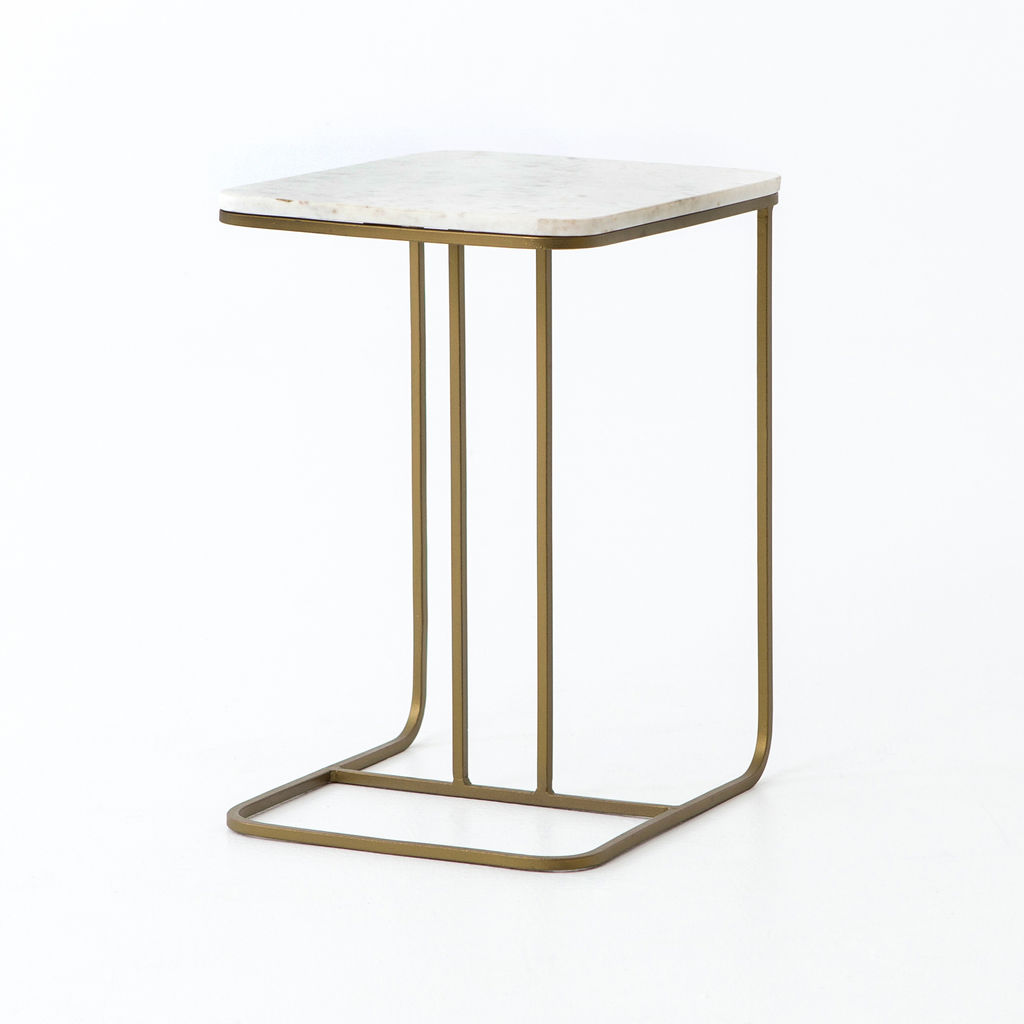 Preview image for Joanie C Table-Polished White Marble