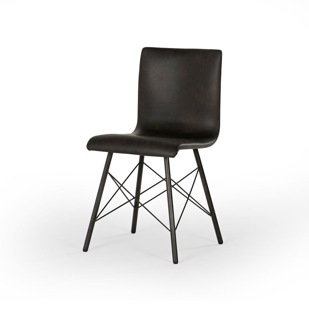 Diaw Dining Chair-Distressed Black