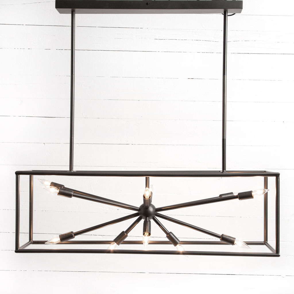 Preview image for Jaxon Rectangular Chandelier-Dark Antiqu