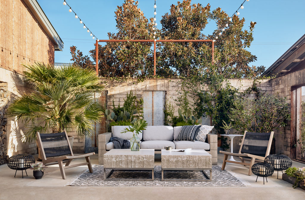 Ledo Outdoor Sofa, Washed Brown