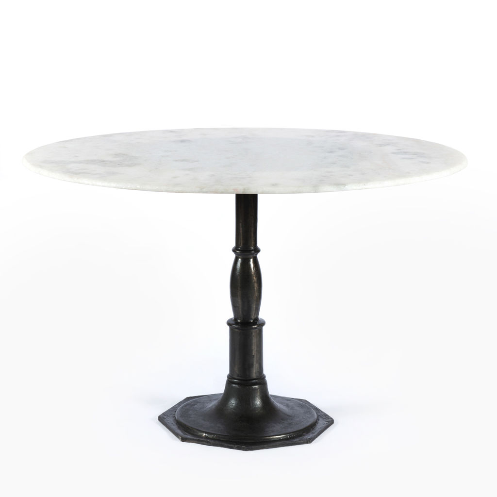 Preview image for Lucy Round Dining Table-Marble/Carbo