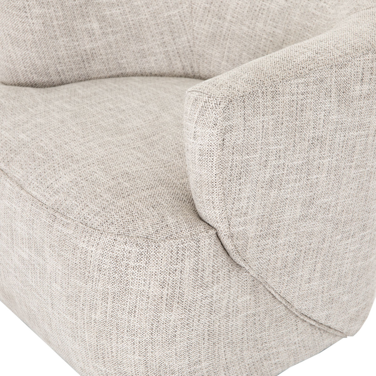 Mila Swivel Chair in Brazos Dove