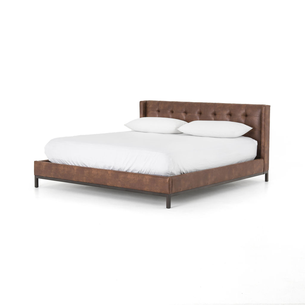 Newhall King Bed-Vintage Tobacco