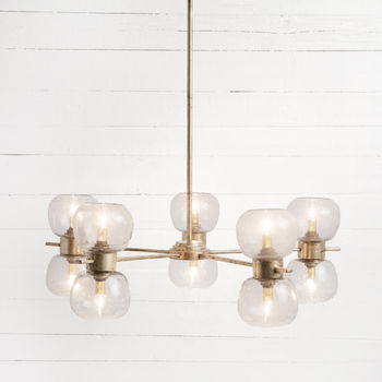 Pearson Chandelier-Gold Leafed Iron