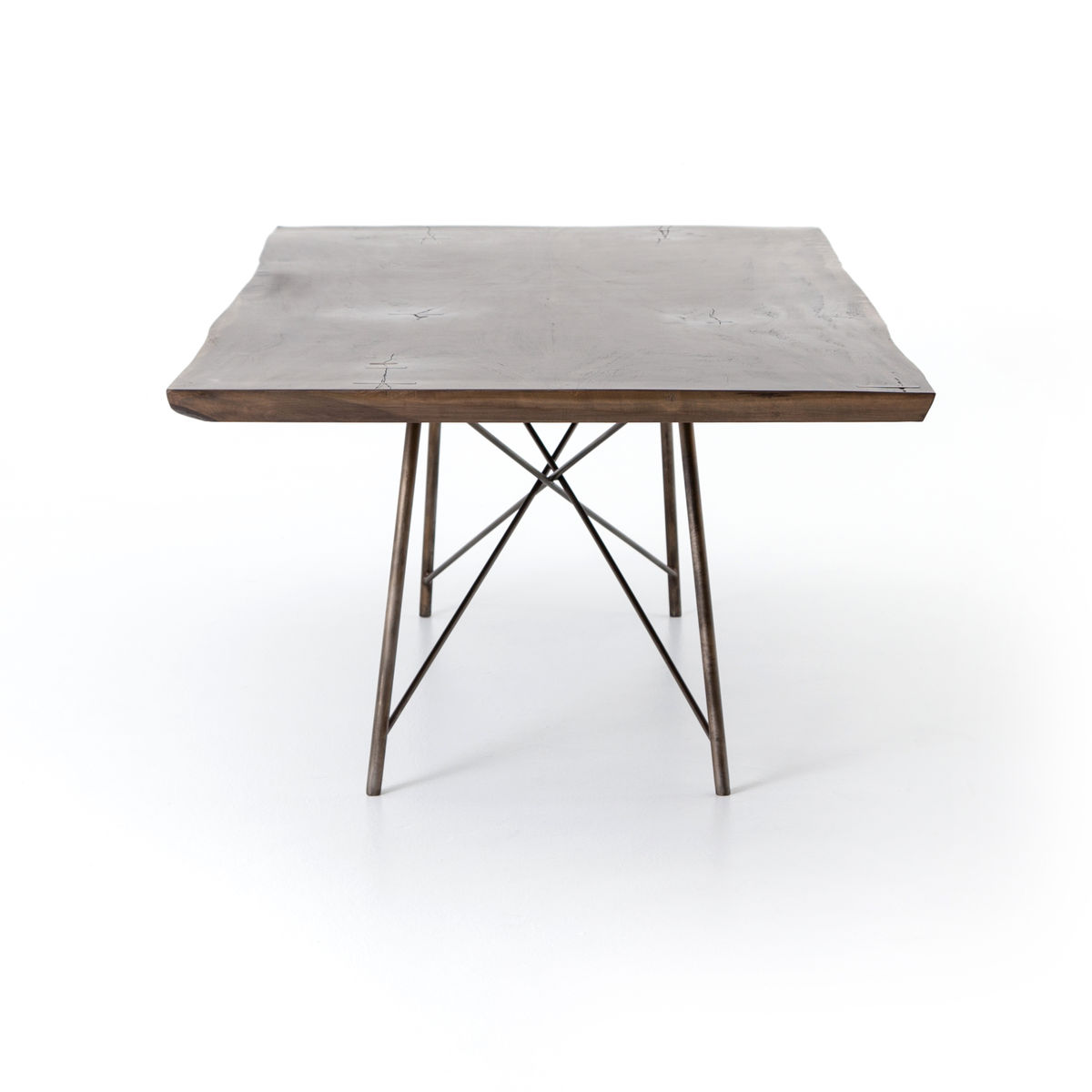 Rocky Dining Table-Bronzed Iron