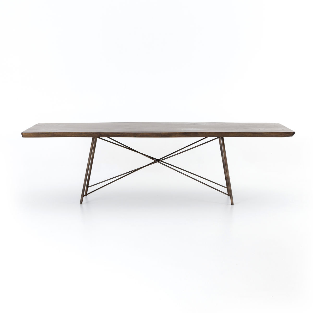 Rocky Dining Table-Bronzed Iron