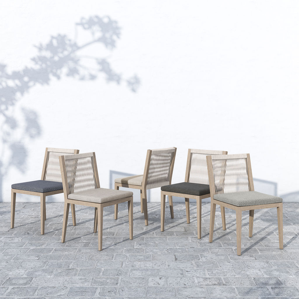 Outdoor Dining Chair, Washed Brown
