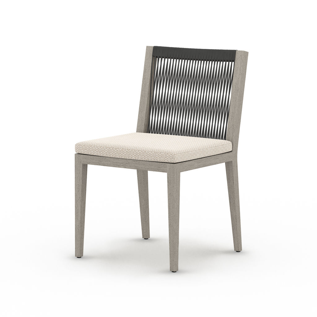 Vakko Outdoor Dining Chair, Weathered Grey