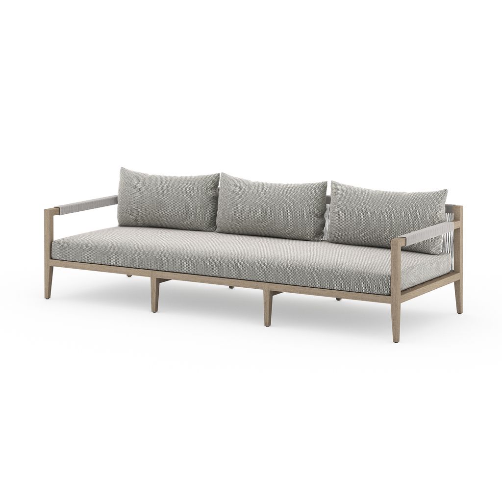Sherwood Outdoor Sofa, Washed Brown