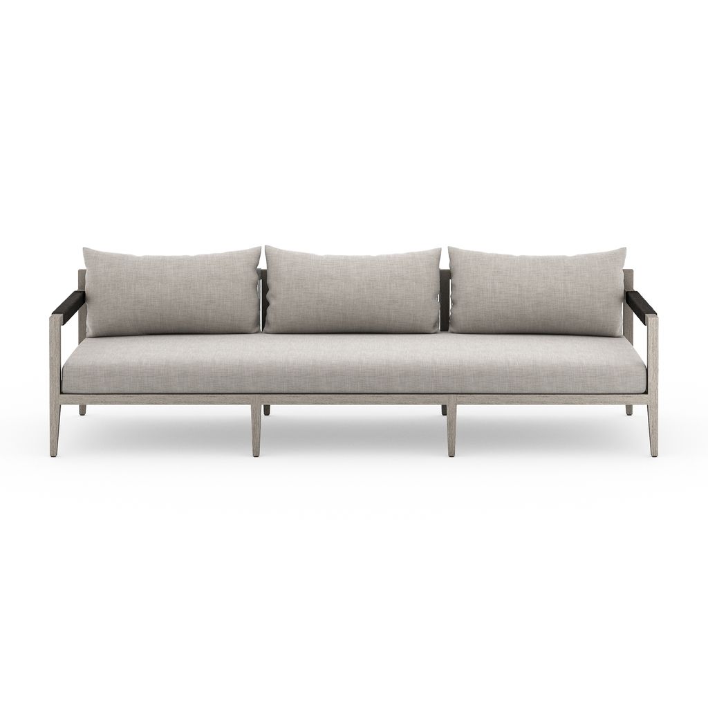 Sherwood Outdoor Sofa, Weathered Grey
