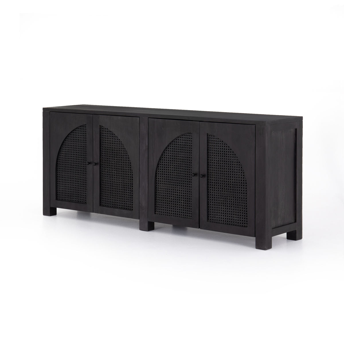 Shop Caned Arches Sideboard, Black Wash Mango from Peggy Haddad Interiors Home on Openhaus