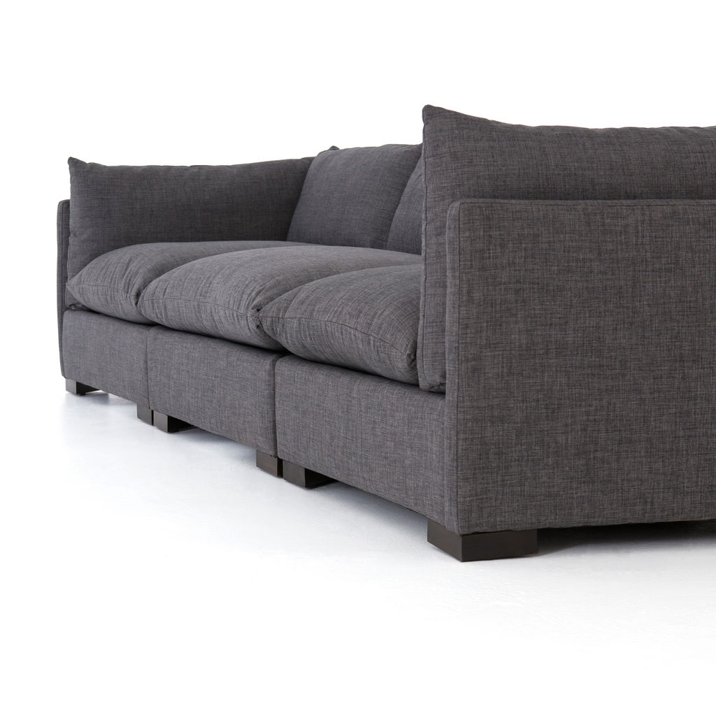 3-Piece Sectional, Charcoal