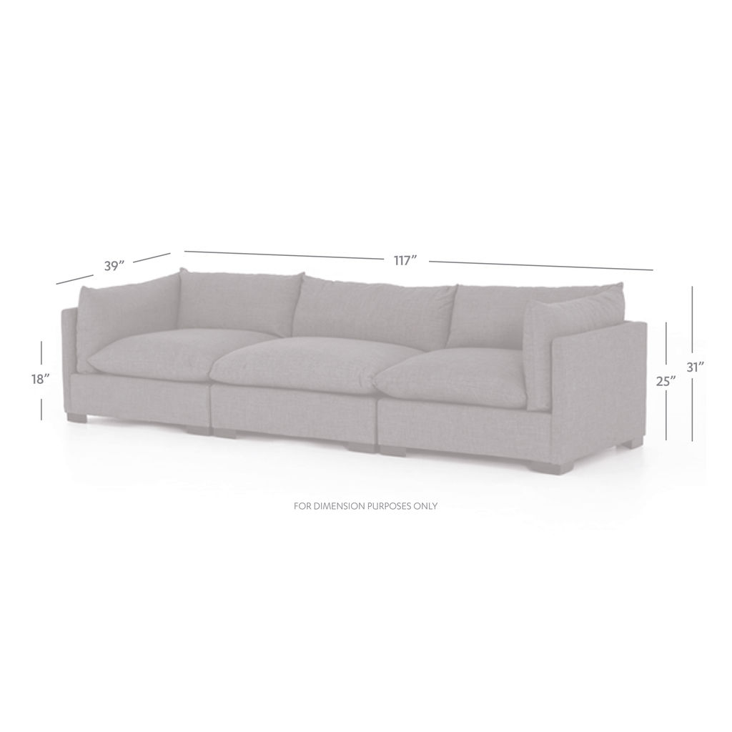 Westwood 3-Pc Sectional-Bennett Moon