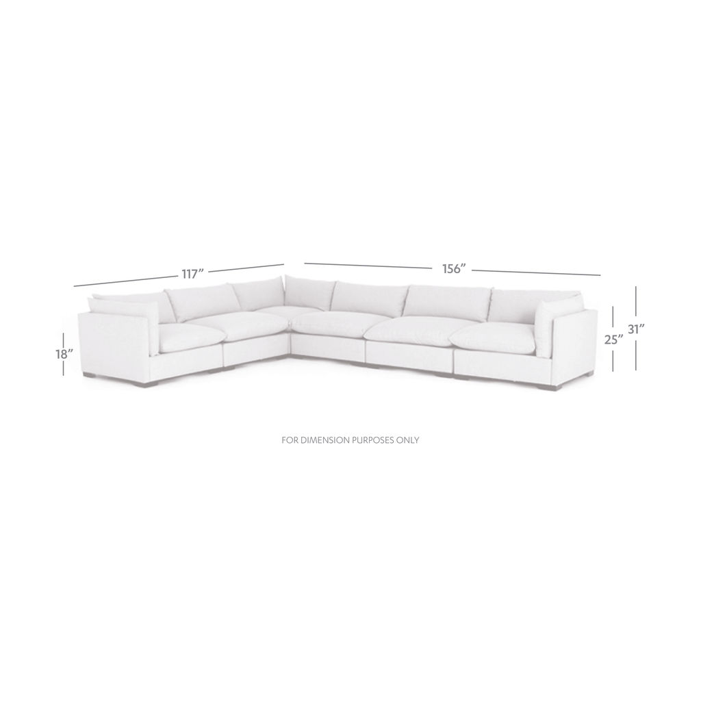 Westwood 6-Pc Sectional-Bennett Moon