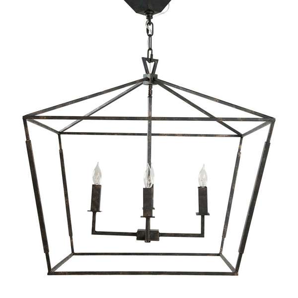 Iron Lantern Chandelier- Small