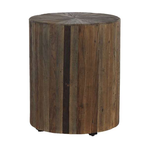 Gabby Home Cyrano Side Table Elm Wood