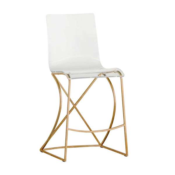 Juliette 24.75" Counter Height Stool - Gold