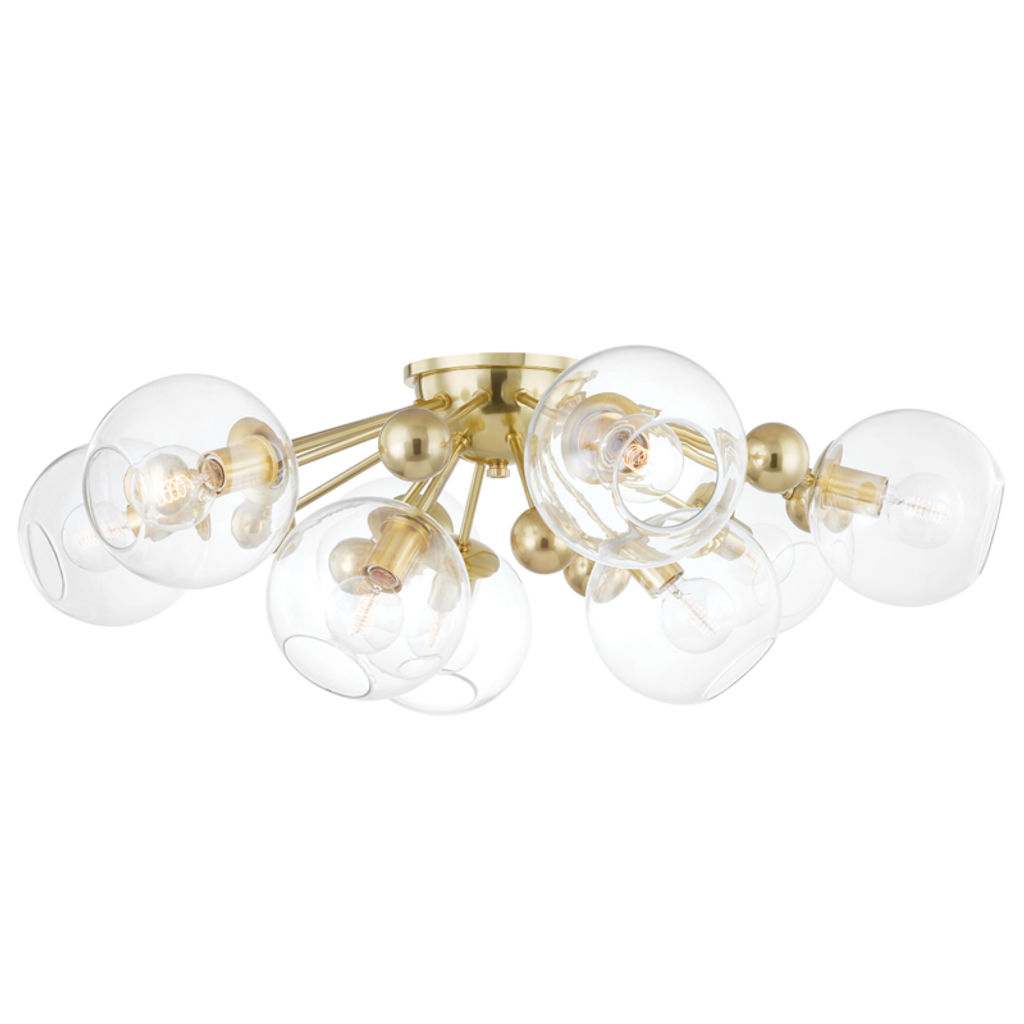 Preview image for Abbott 9 Light Semi Flush, Aged Bronze Body