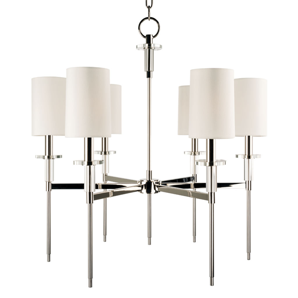 Preview image for Acacia 6 Light Chandelier, Polished Nickel