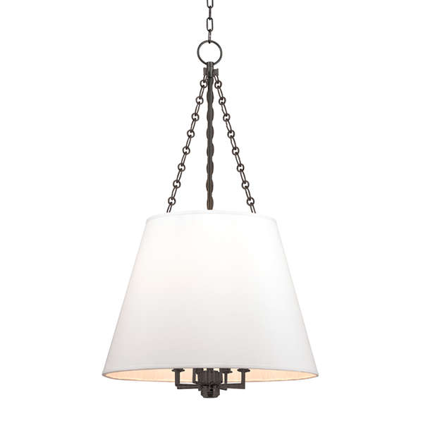Look 2 Island Pendant, 8 Light Pendant, Old Bronze Body, White Shade