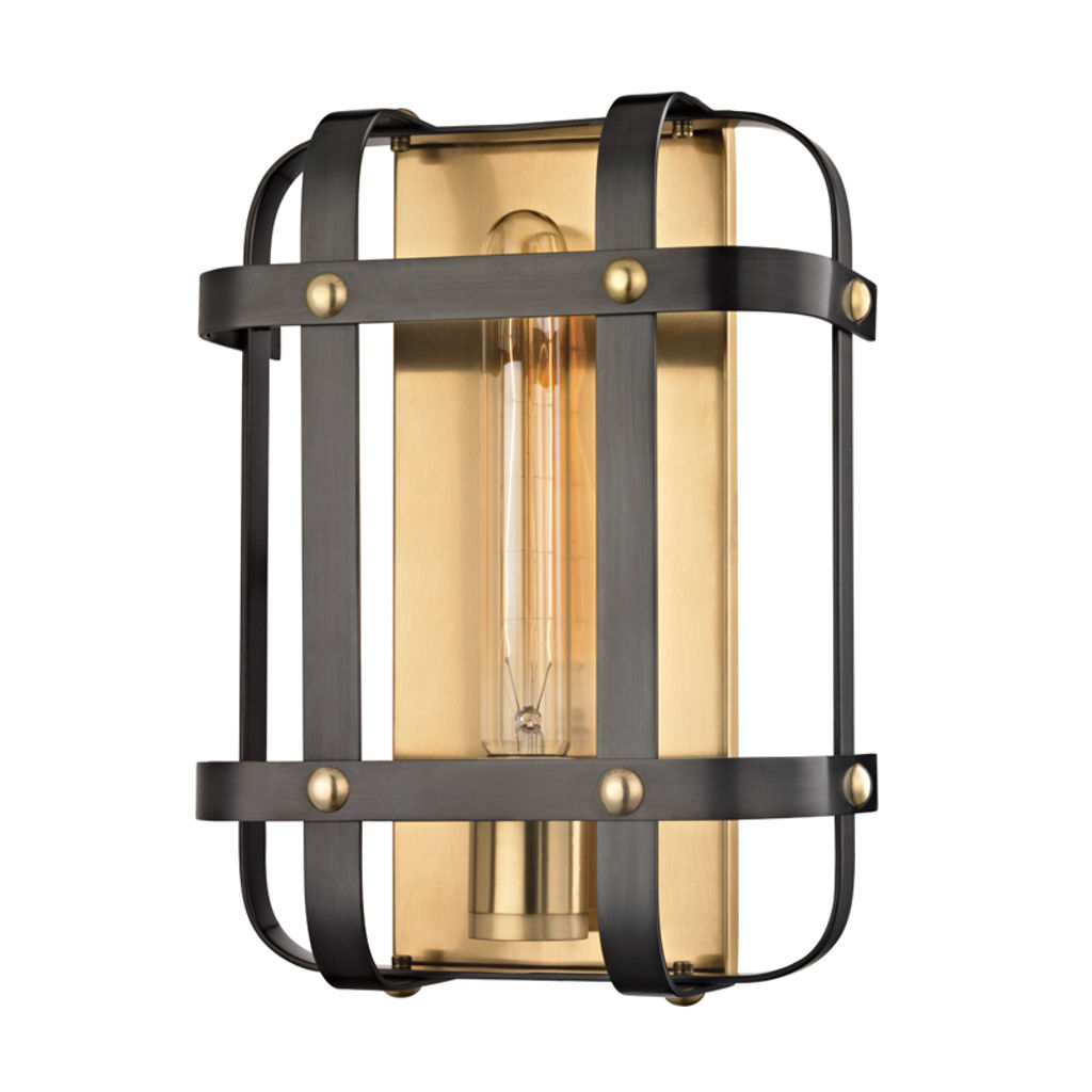 Preview image for Colchester 1 Light Wall Sconce, Aged Old Bronze Body, Aob Shade