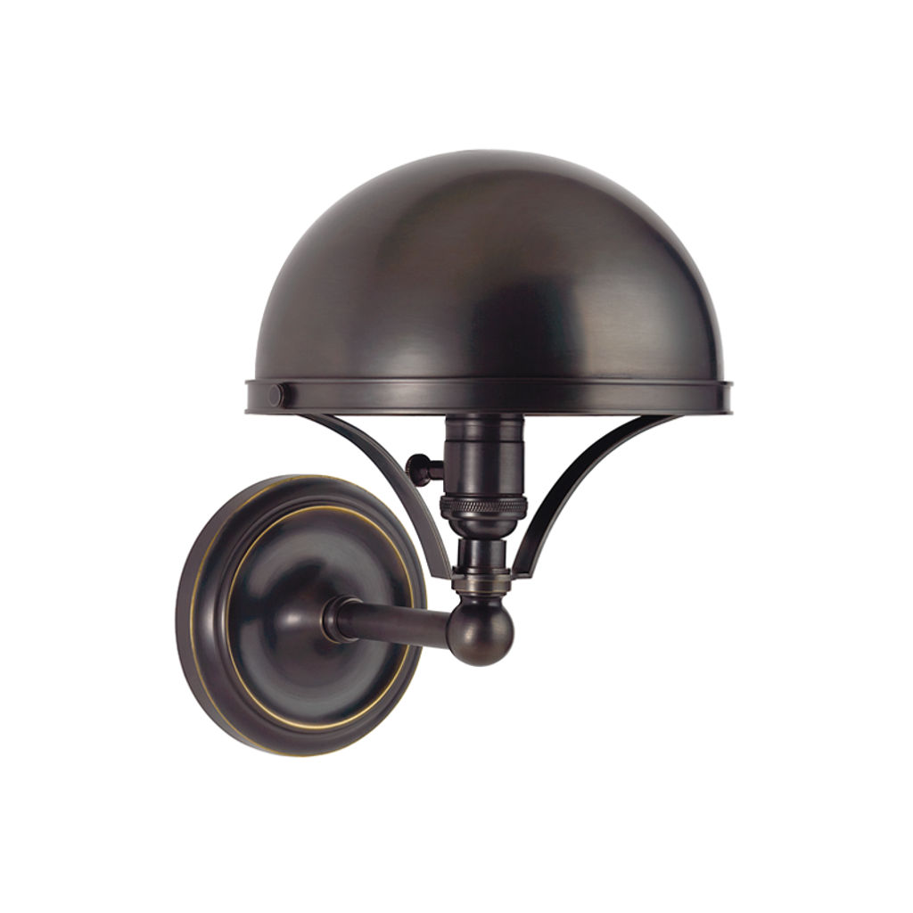 Preview image for Covington 1 Light Wall Sconce, Old Bronze Body, Old Bronze Shade