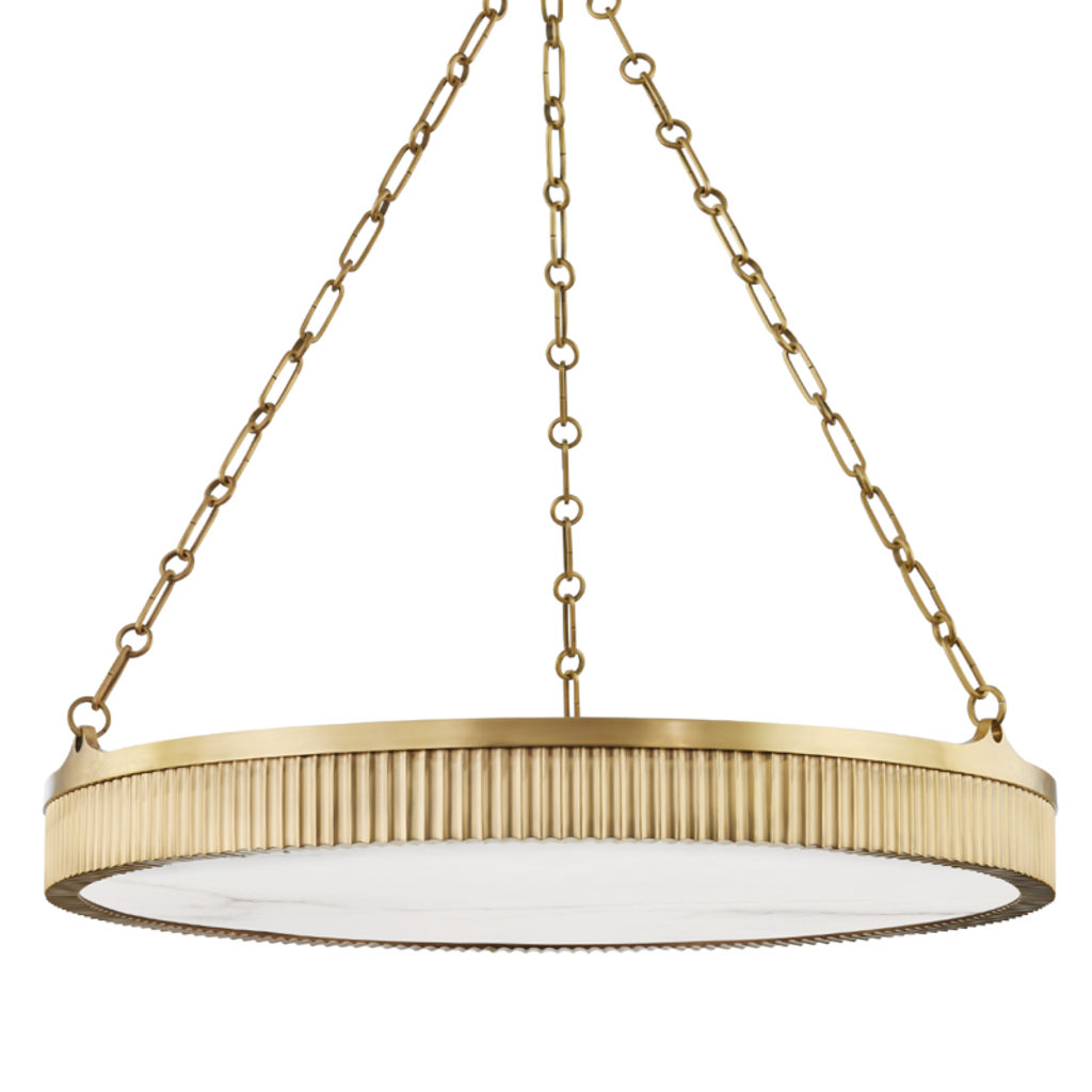 Lynden 8 Light Pendant, Aged Bronze Body