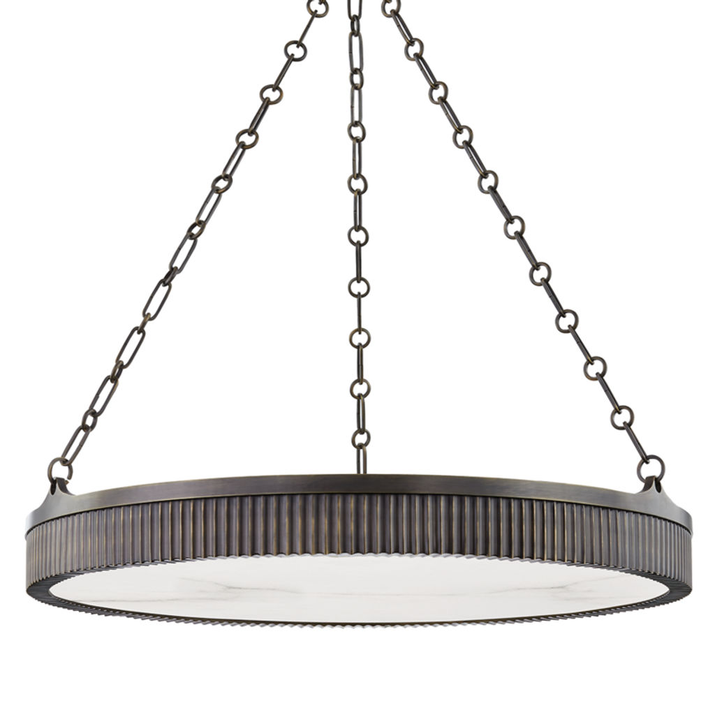 Demetrius 8 Light Pendant, Distressed Bronze Body