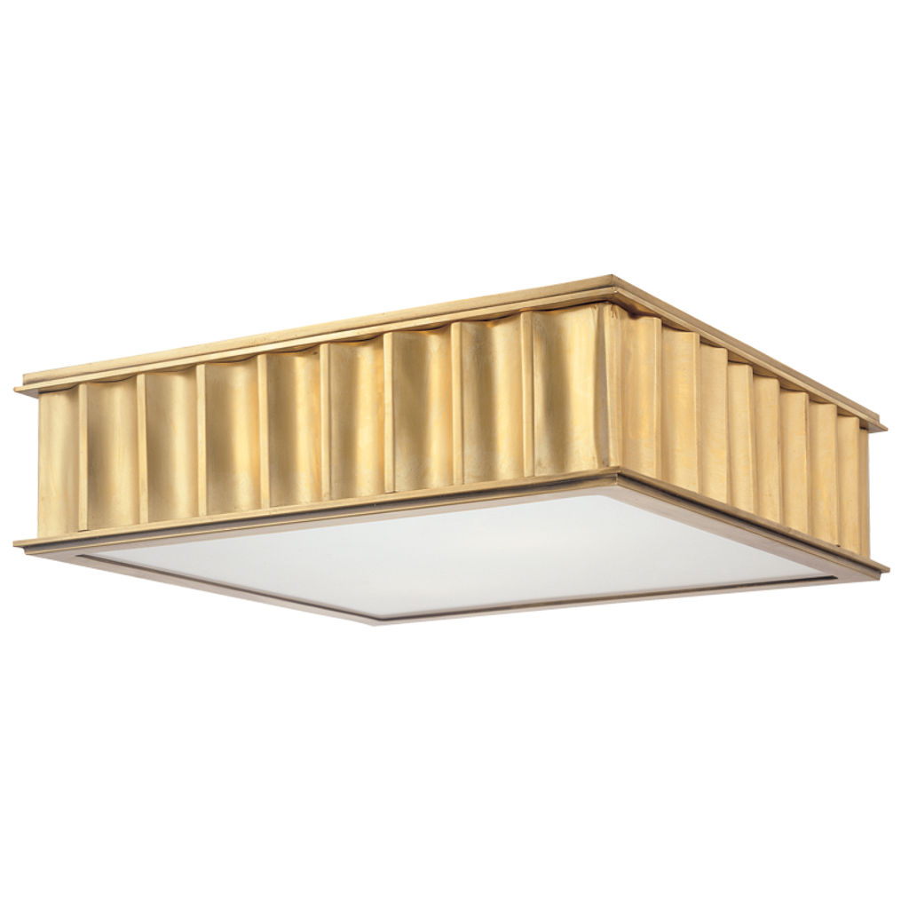 Middlebury 3 Light Flush Mount, Aged Bronze Body, Frosted Shade