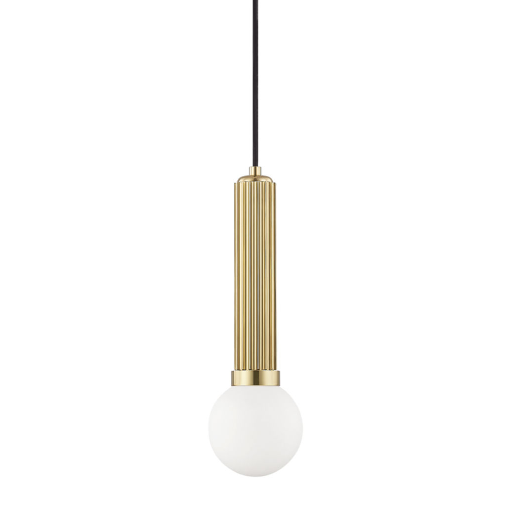 Reade 1 Light Pendant, Aged Bronze Body
