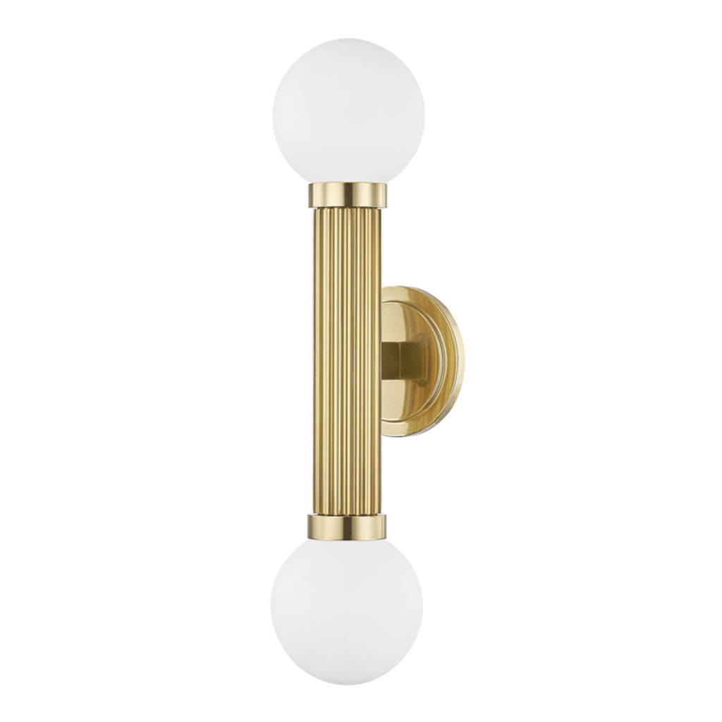Reade 2 Light Wall Sconce, Aged Bronze Body