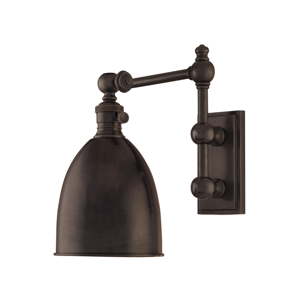 Preview image for Roslyn 1 Light Wall Sconce, Old Bronze Body, Old Bronze Shade