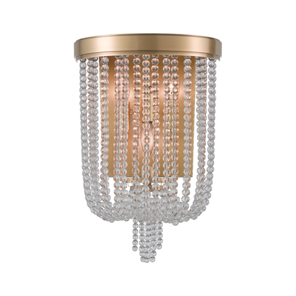 Royalton 3 Light Wall Sconce, Aged Bronze Body, Clear Shade