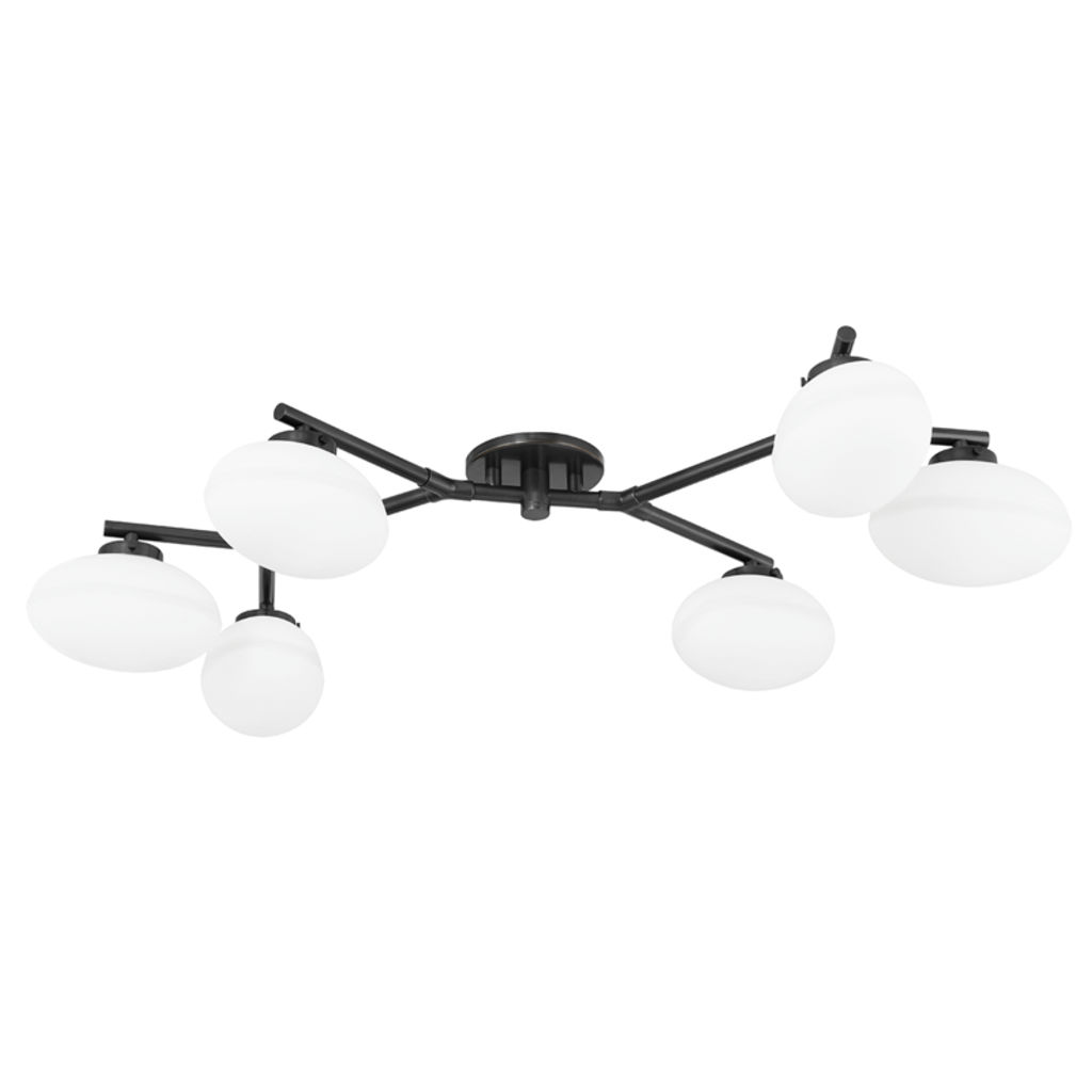 Preview image for Wagner 6 Light Semi Flush, Old Bronze Body
