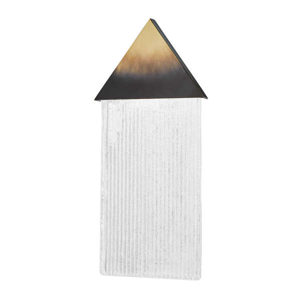 Gradient Brass Triangle Body Led Wall Sconce