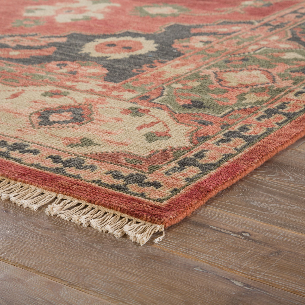 Artemis By Jaipur Living Azra Hand-Knotted Floral Red/ Black Area Rug (2'X3')