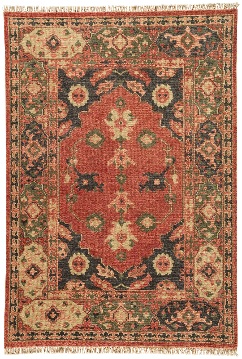 Artemis By Jaipur Living Azra Hand-Knotted Floral Red/ Black Area Rug (2'X3')