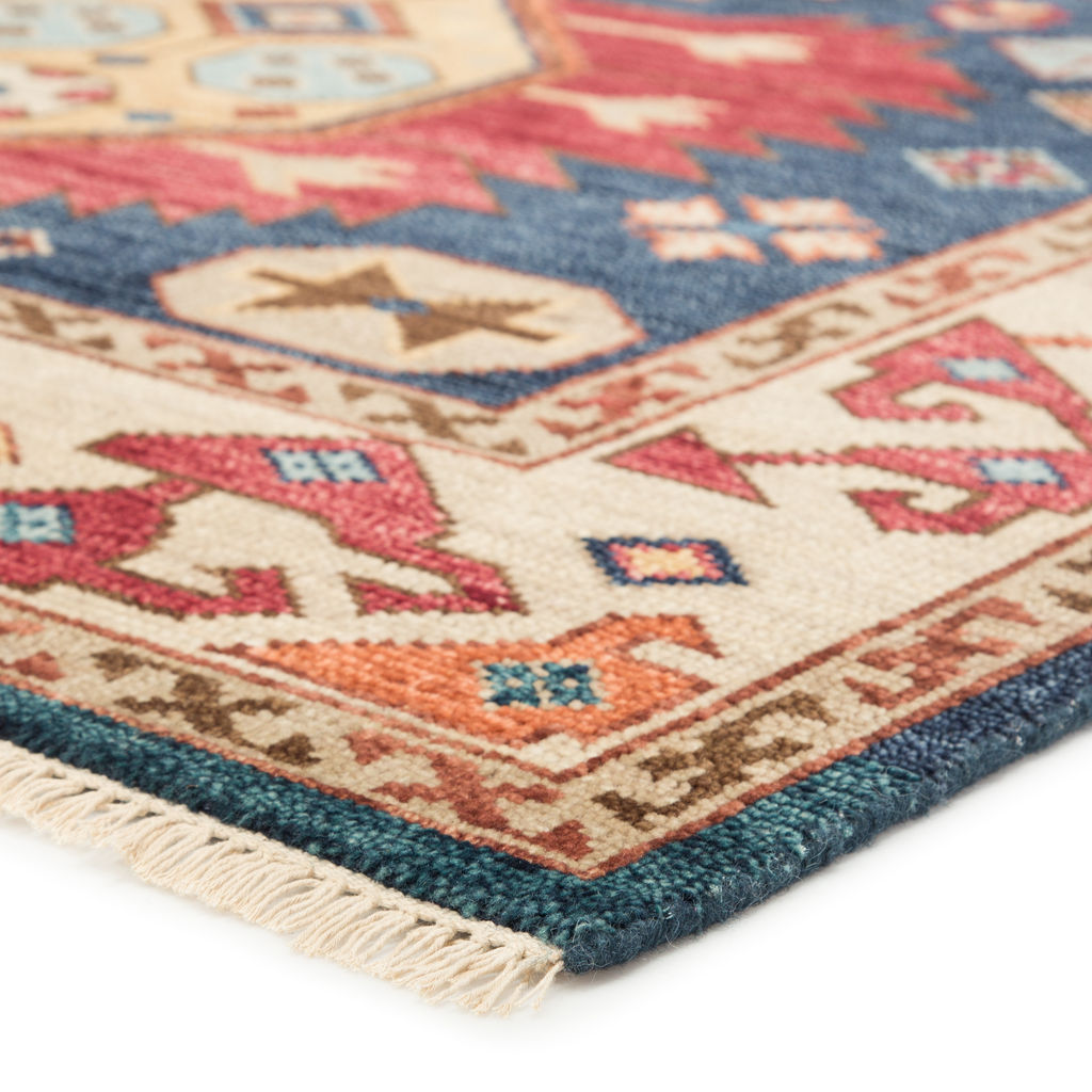 Artemis By Jaipur Living Karter Hand-Knotted Medallion Blue/ Red Area Rug (8'X10')