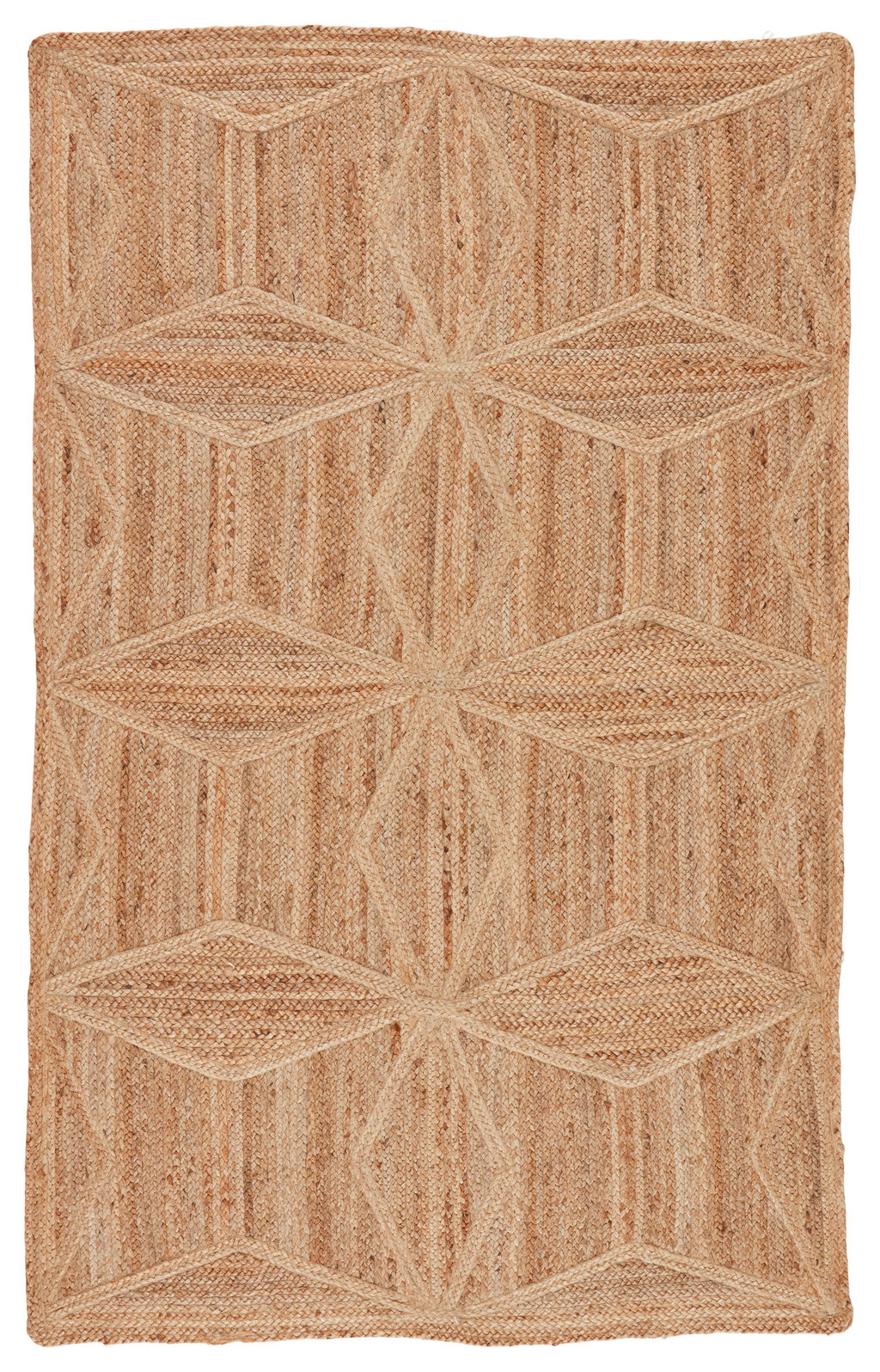 Preview image for Natural Jute Geometric Beige Area Rug (8'X10')