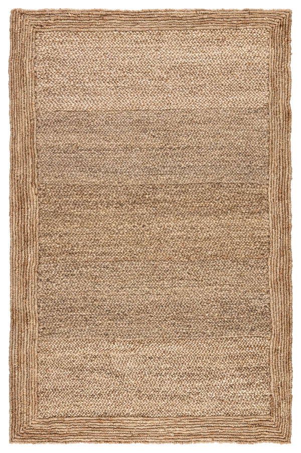 Natural Jute Solid Beige Area Rug (8'X10')