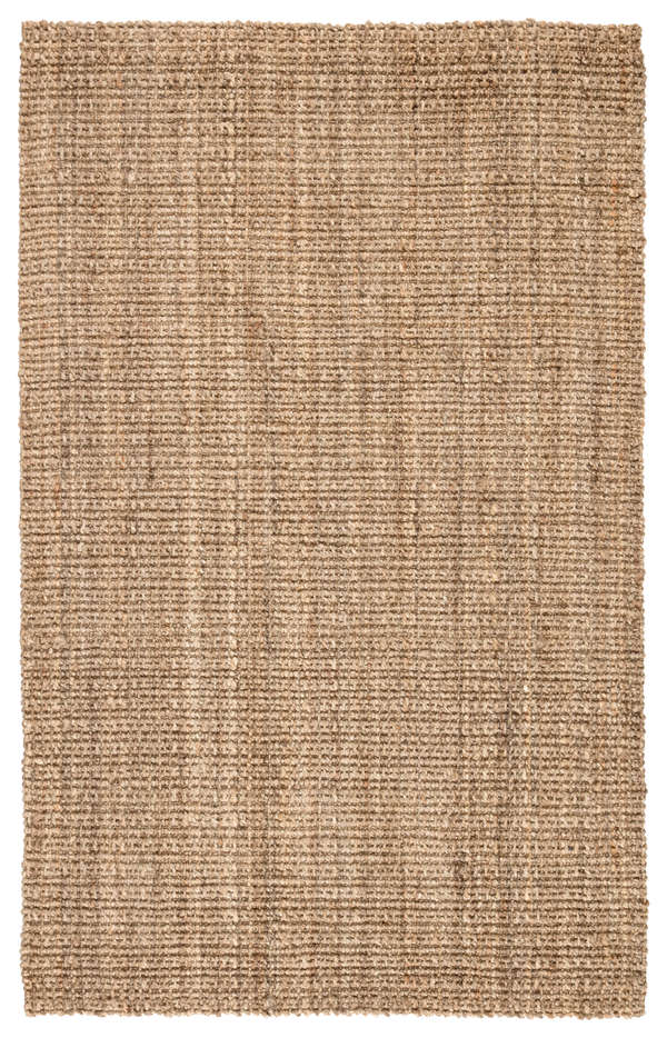 Achelle Natural Solid Taupe Area Rug (5'X8')