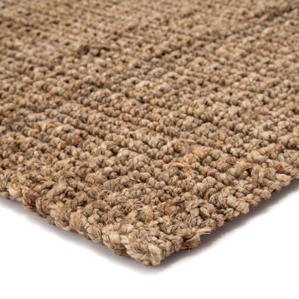 Achelle Natural Solid Taupe Runner Rug (2'6"X9')