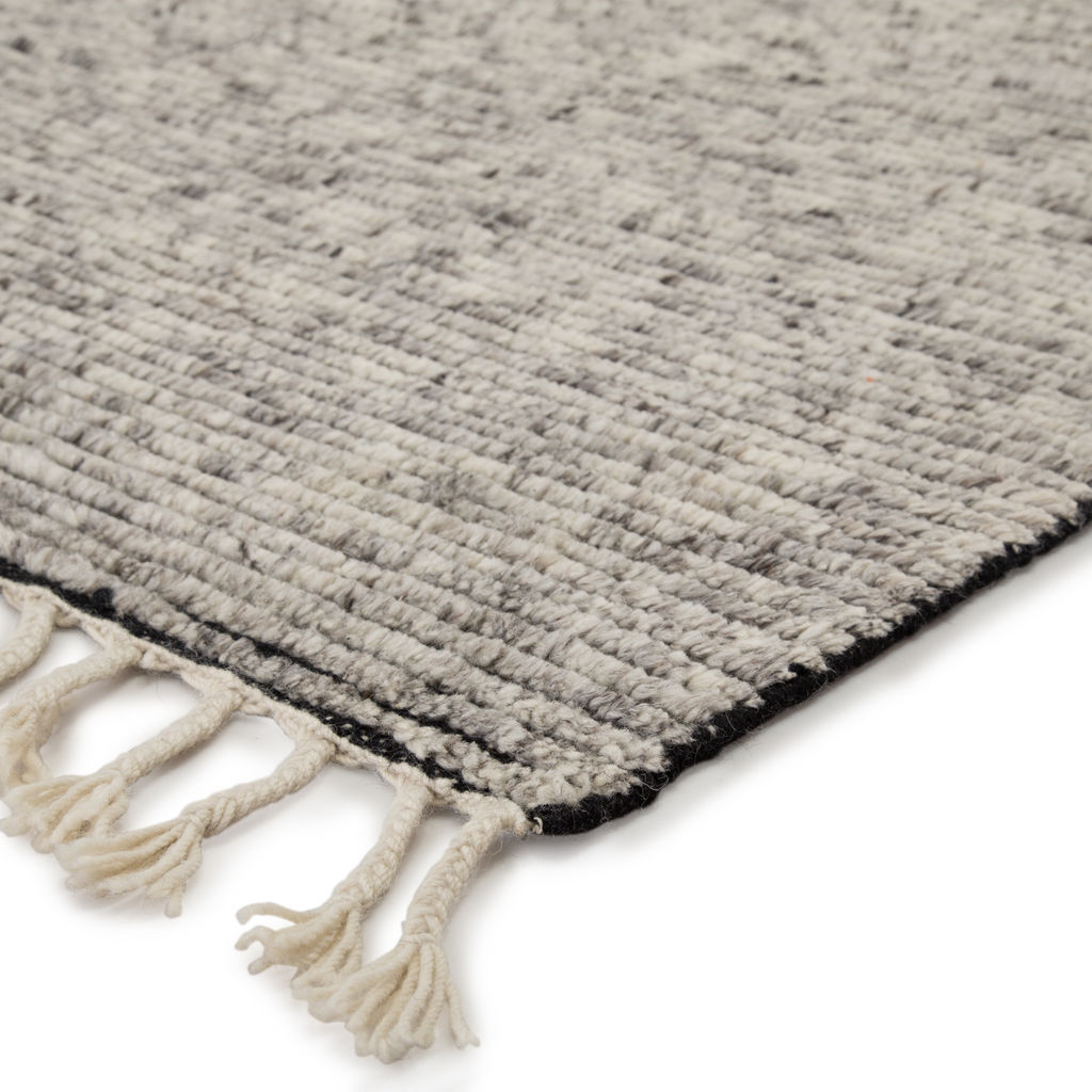 Jaipur Living Alpine Hand-Knotted Stripe White/ Gray Area Rug (9'X13')