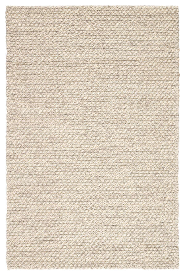 Jaipur Living Alta Handmade Solid Gray/ White Area Rug (9'X12')