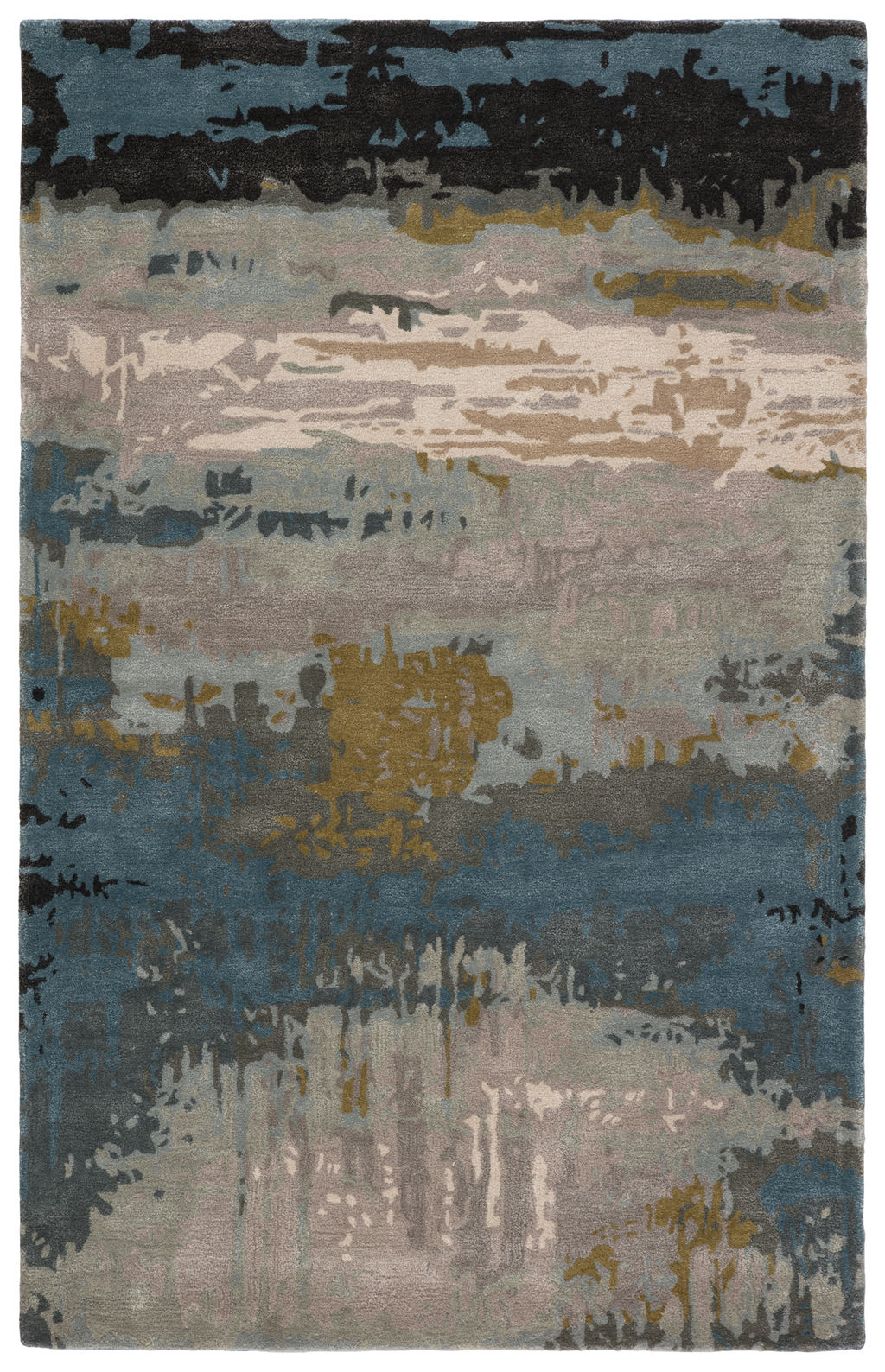 Preview image for Jaipur Living Benna Handmade Abstract Black/ Green Area Rug (8'X11')