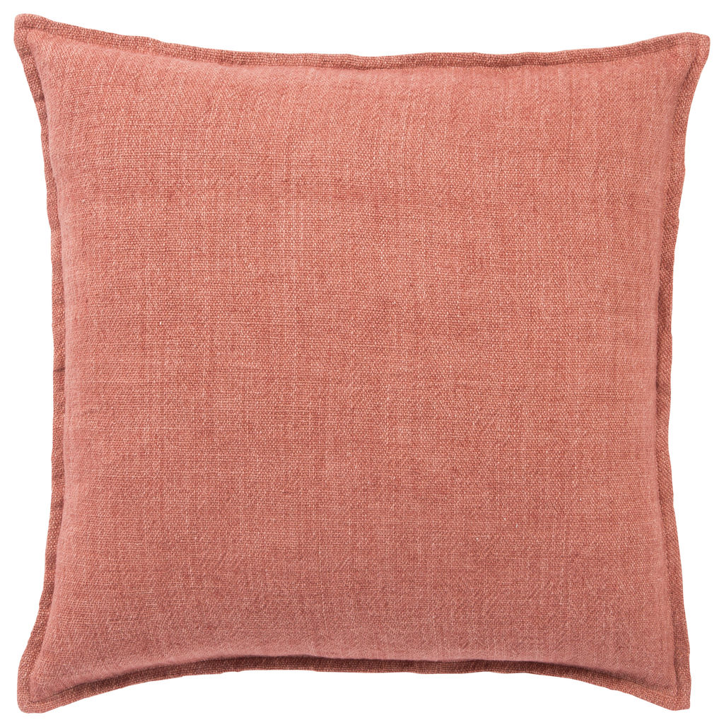 Preview image for Jaipur Living Blanche Solid Red Poly Throw Pillow 22 Inch