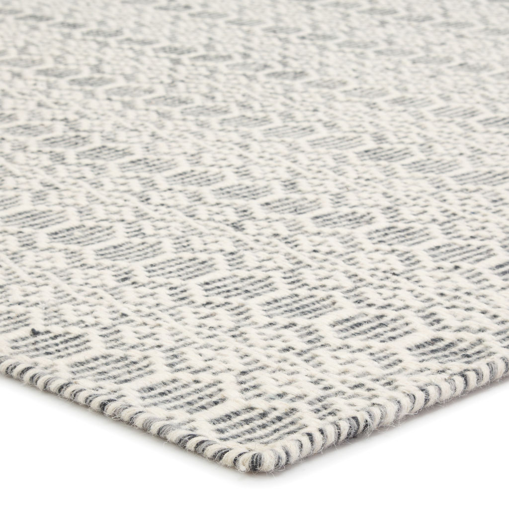 Calliope Handmade Trellis White/ Gray Area Rug (5'X8')